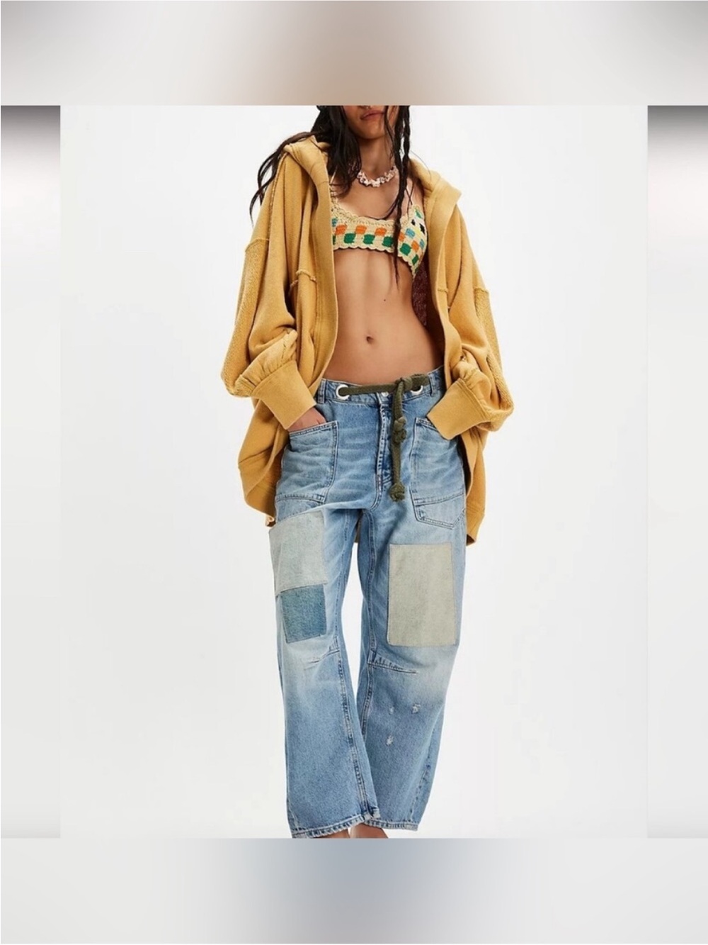 NWT Free People We The Free Forever Yours Cardi - Sunflower Sun Yellow - Small - Picture 6 of 12